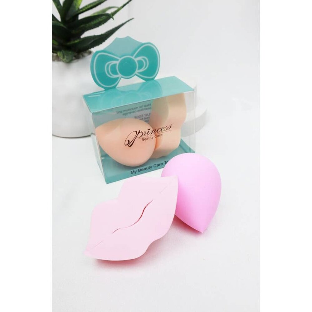 Lips and Tear Make Up Sponge Set (Pink)